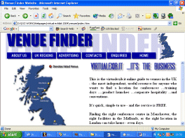 Enter the Venue Finder Website